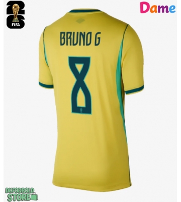 Brasilien Bruno Guimaraes #8 Replika Hjemmebanetrøje Dame VM 2026 Kortærmet